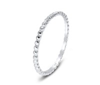 Dot Strip Silver Ring NSR-2511